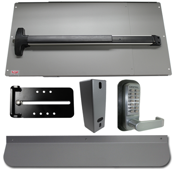 Detex Panic Bar and Panic Shield Security Kit